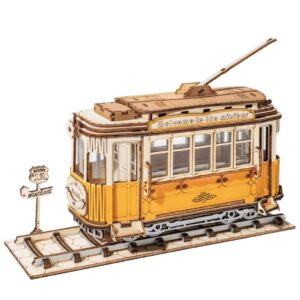 Rolife 3D Wooden Puzzle DIY Tramcar Models TG505 for Gift