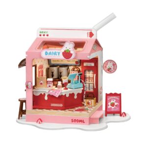 DS034 Strawberry Milk Box ROBOTIM Rolife DIY Miniature House