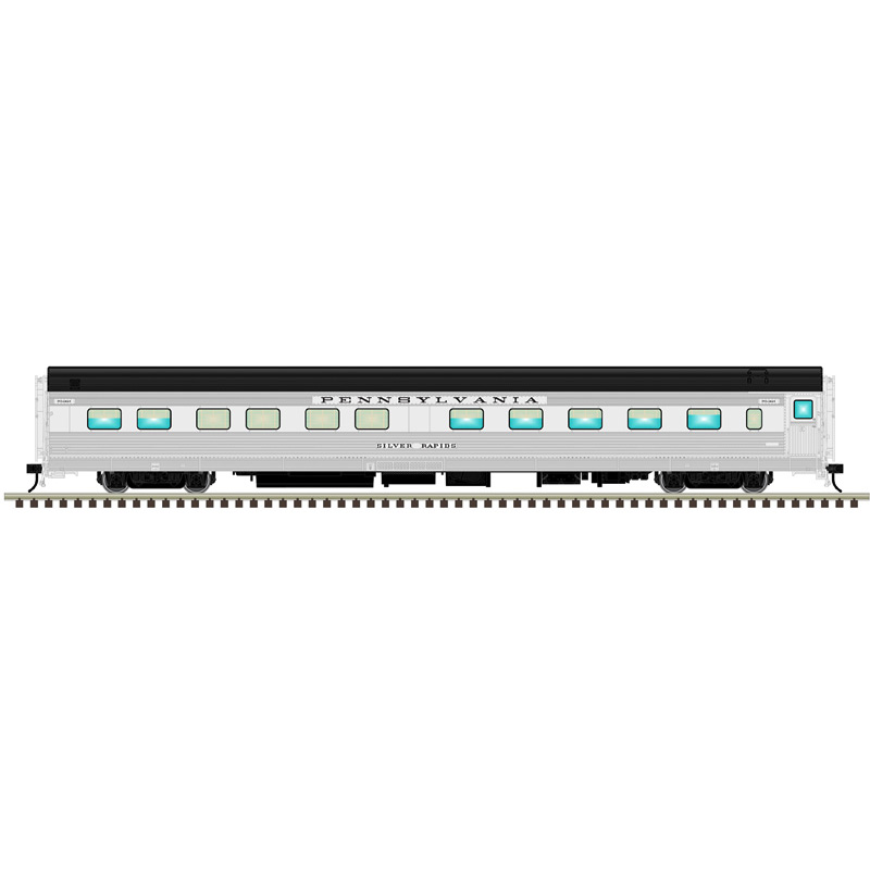 10-6 Sleeper 3R - Pennsylvania (Black Roof) "Silver Rapids" #8449