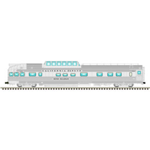 Dome Observation Car 3R - California Zephyr "Silver Solarium" #377